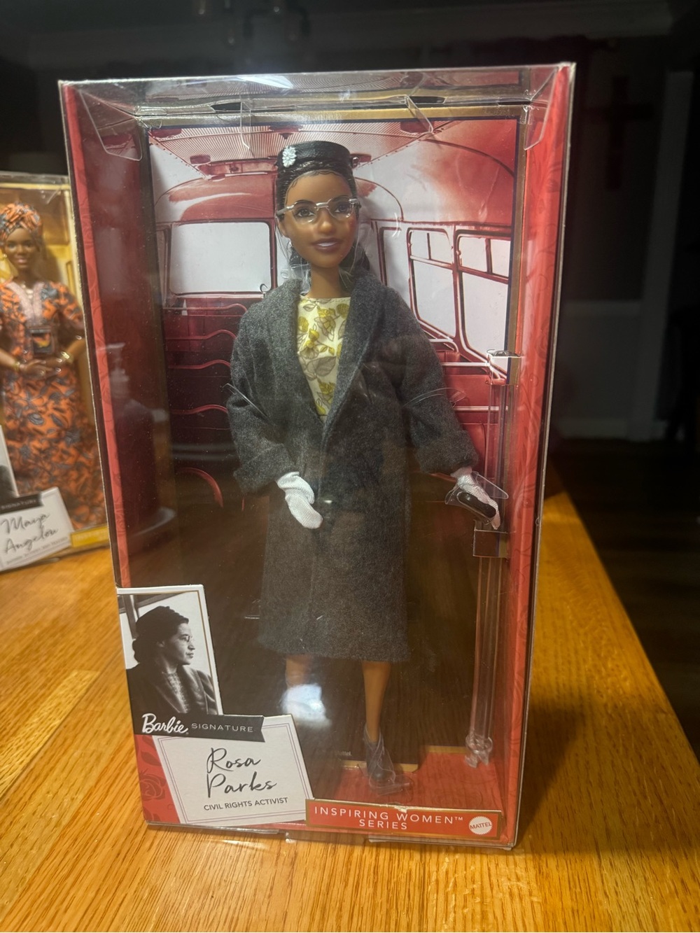 Barbie Gray Wool-Look Pea Coat Doll
